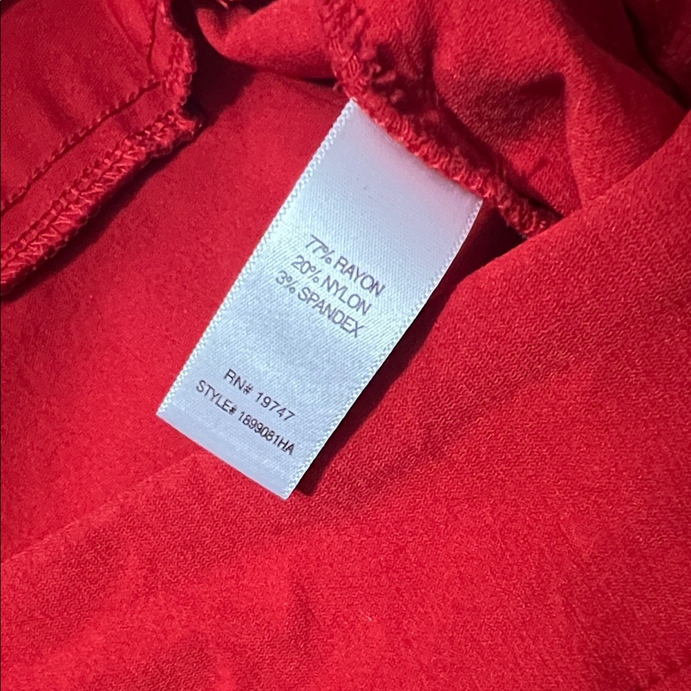 Counterparts Red Capris size 12 - Picture 4 of 5